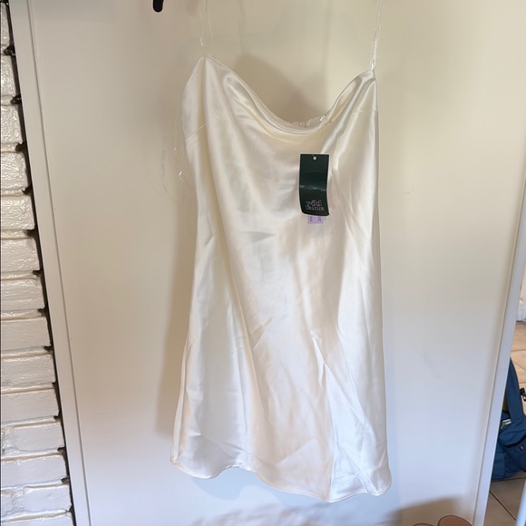 wild fable Dresses & Skirts - Wild Fable White Satin Slip Dress